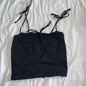 black tank top